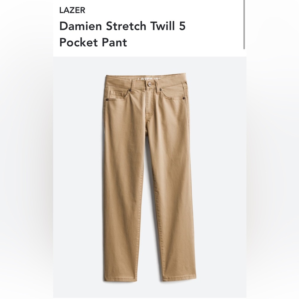 LAZER/CO size 10 adjustable waist khaki pants